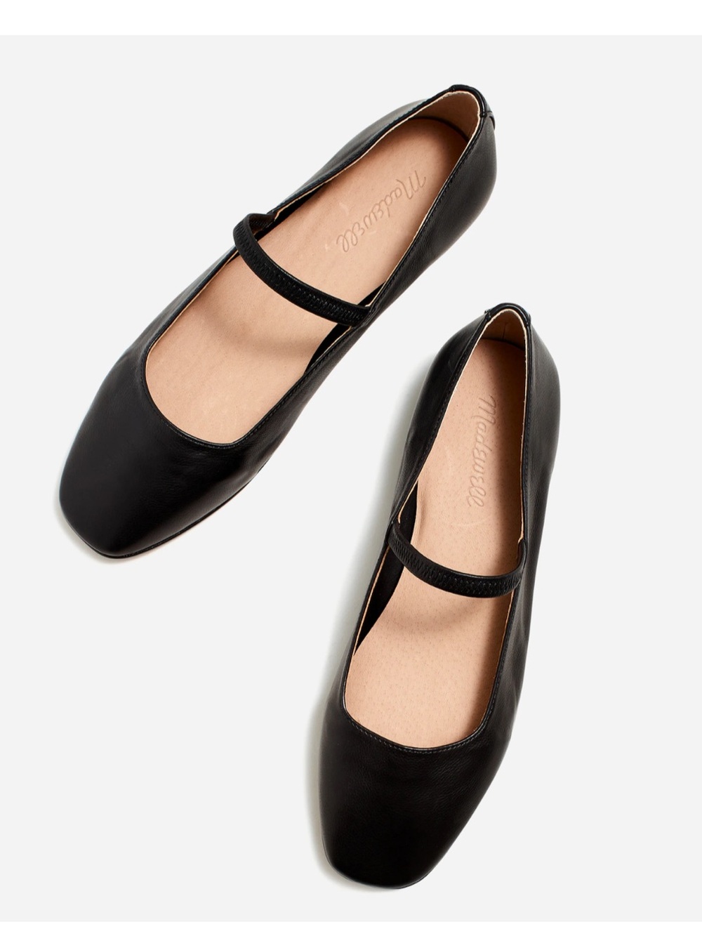 Madewell Greta Mary Jane Flats - 100% Leather Size 6